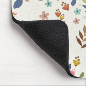 Minimalistisch Floral Pattern Muismat (Hoek)