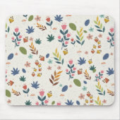 Minimalistisch Floral Pattern Muismat (Voorkant)