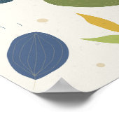 Minimalistisch Floral Pattern Poster (Hoek)