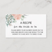 Minimalistisch Floral Recipe voor de Kaart van de  (Voorkant)