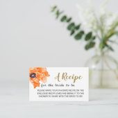 Minimalistisch Floral Recipe voor de Kaart van de  (Staand voorkant)