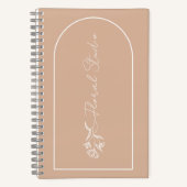 Minimalistisch Floral Studio Notitieboek (Voorkant)