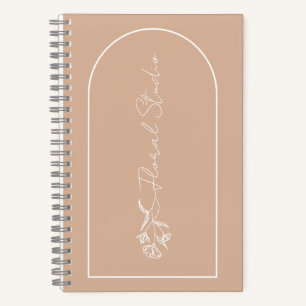 Minimalistisch Floral Studio Notitieboek