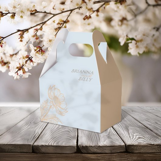 Minimalistisch Floral Wedding Bedankdoosjes