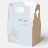 Minimalistisch Floral Wedding Bedankdoosjes (Geopend)