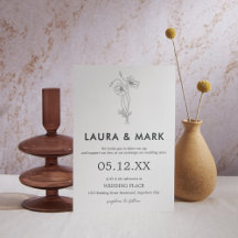 Minimalistisch Floral Wedding