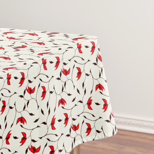 Minimalistisch floreel mooi botanisch patroon tafelkleed (Voorbeeld)