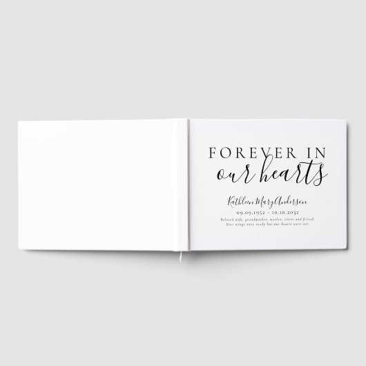 Minimalistisch forenzen in ons hart Herinneringsbe Gastenboek (Volledig)