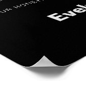 Minimalistisch formeel huwelijksfonds Po Poster (Hoek)