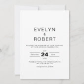 Minimalistisch formeel niets Fancy gewoon liefdesh Kaart (Achterkant)