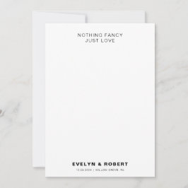 Minimalistisch formeel niets Fancy gewoon liefdesh Kaart