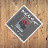 Minimalistisch foto Afstuderen | Grijs Servet