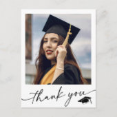 Minimalistisch foto-Afstuderen Hartelijk dank Briefkaart (Voorkant)