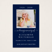 Minimalistisch foto-begrafenis Celtic Prayer Kaart (Voorkant)