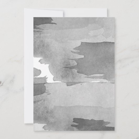 Minimalistisch - Foto - In Loving Memory Annountio Aankondiging (Achterkant)