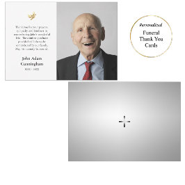 Minimalistisch foto orthodox Christelijk monument Bedankkaart