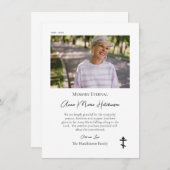 Minimalistisch foto orthodox Christelijk monument Bedankkaart (Voorkant / Achterkant)