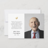 Minimalistisch foto orthodox Christelijk monument Bedankkaart (Voorkant)