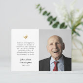 Minimalistisch foto orthodox Christelijk monument Bedankkaart (Staand voorkant)