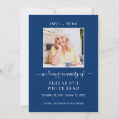 Minimalistisch foto van begrafenis Prayer Royal Bl Kaart (Voorkant)