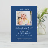 Minimalistisch foto van begrafenis Prayer Royal Bl Kaart (Staand voorkant)