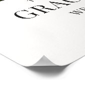 Minimalistisch foto-verwelkomingsbord voor afstude poster (Hoek)