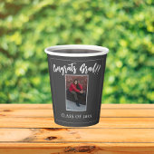 Minimalistisch fotoafstudeerfeest | Grijs Papieren Bekers