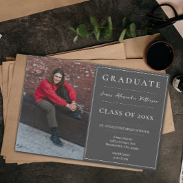 Minimalistisch fotoAfstuderen Open House | Grijs Kaart