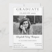 Minimalistisch fotoAfstuderen Open House | wit Kaart (Voorkant)