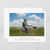 Minimalistisch fotobudget Weddenschap Bespaar de d (Voorkant / Achterkant)