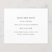 Minimalistisch fotobudget Weddenschap Bespaar de d (Achterkant)