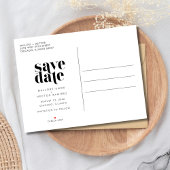 Minimalistisch fotobudget Weddenschap Bespaar de d Aankondigingskaart