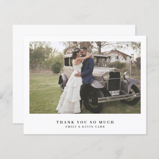 Minimalistisch fotobudget Weddenschap Hartelijk da (Voorkant / Achterkant)