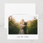 Minimalistisch fotobudget Weddenschap Hartelijk da (Voorkant / Achterkant)