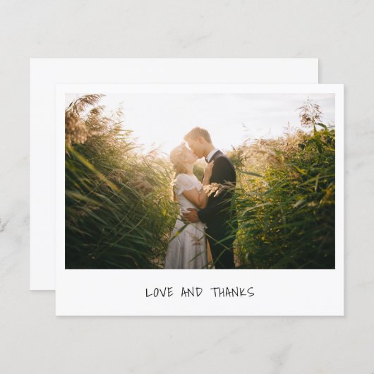 Minimalistisch fotobudget Weddenschap Hartelijk da (Voorkant / Achterkant)