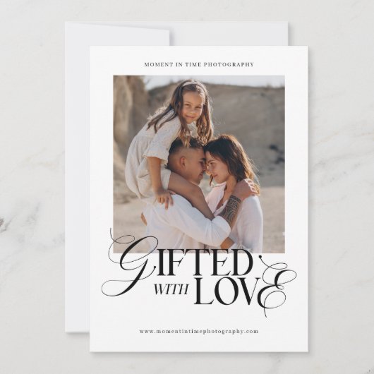 Minimalistisch Fotofotografie Cadeaubon (Voorkant)