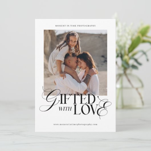 Minimalistisch Fotofotografie Cadeaubon (Staand voorkant)