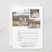 Minimalistisch Fotofotografie Cadeaubon (Achterkant)