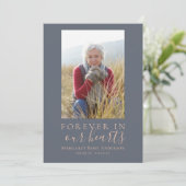 Minimalistisch fotogedenkprogramma programmakaart (Staand voorkant)