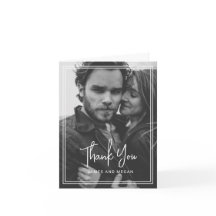 Minimalistisch fotohuwelijk Hartelijk dank