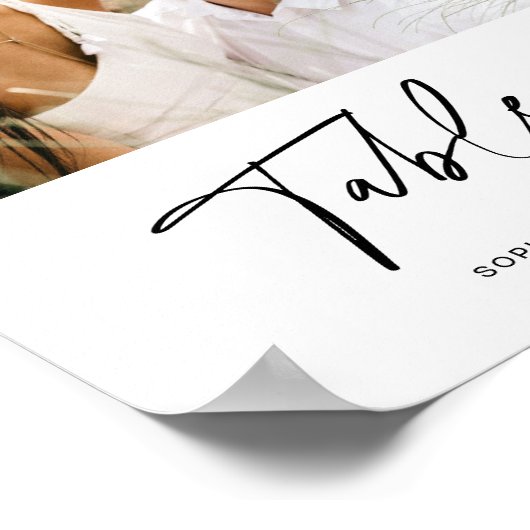 Minimalistisch fotolijstnummer 8x10 poster (Hoek)