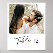 Minimalistisch fotolijstnummer 8x10 poster (Voorkant)