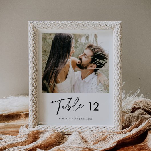 Minimalistisch fotolijstnummer 8x10 poster