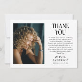Minimalistisch fotomonument bedankkaart (Voorkant)