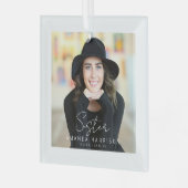 Minimalistisch fotomonument | Zus Glas Ornament (Voorkant links)