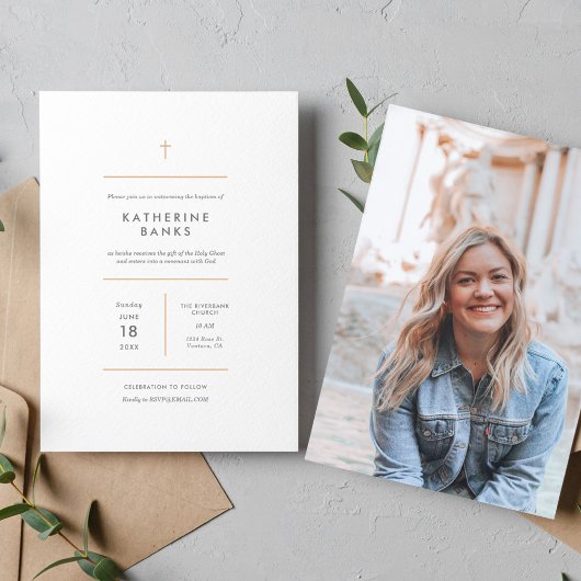 Minimalistisch fotopapier kaart