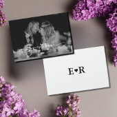 Minimalistisch fotoscript Monogram Weddenschap Gastenboek