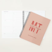 Minimalistisch frambotisch zwart monogram planner (Display)