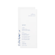 Minimalistisch Frans Blauw Bloemen Plaats Kaart Me