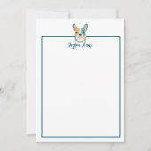 Minimalistisch – Franse Bulldog Notitiekaartje (Voorkant)